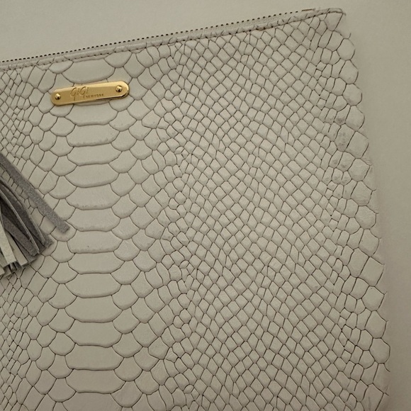 GiGi New York All-In-One Python-Embossed Leather Clutch - Picture 7 of 11